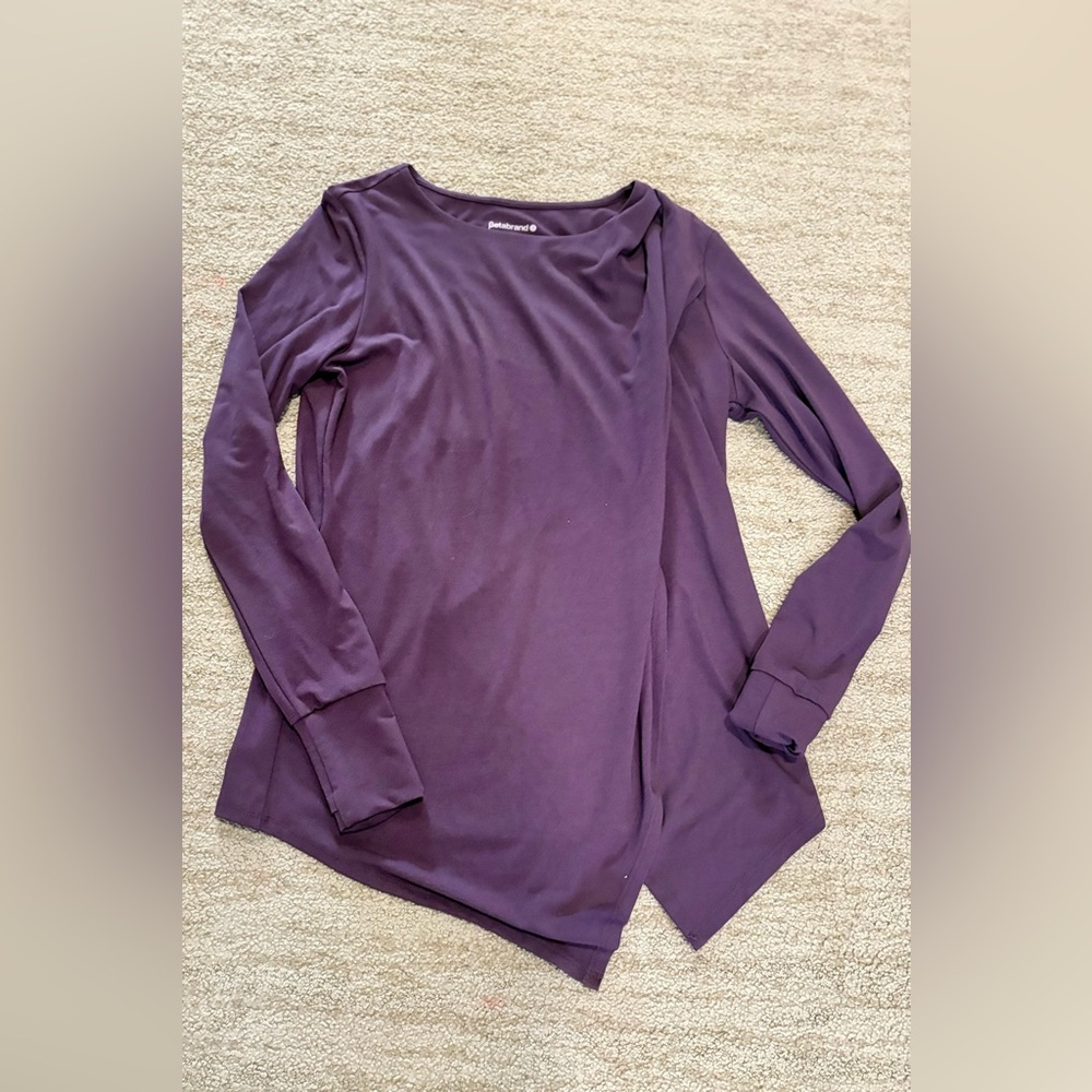 Betabrand Tempo Long Sleeve Top asymmetrical - Size small